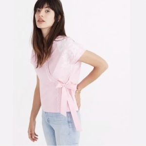 Madewell ||  Pink Kimono Wrap Blouse